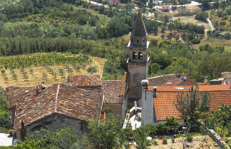 观教会与古代城市的屋顶