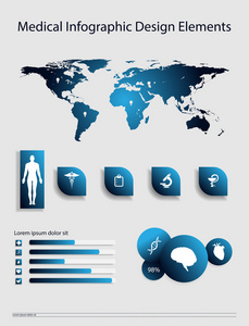 医疗信息图表元素