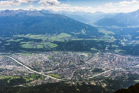 在奥地利因斯布鲁克蒂罗尔州的 nordkette 山