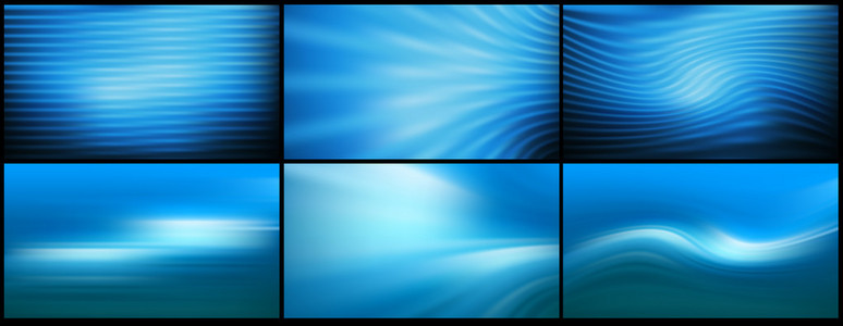 设置完整的高清分辨率比例蓝色明亮的抽象酒泉
