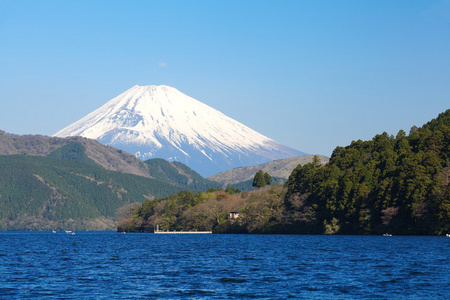 山富士在冬季