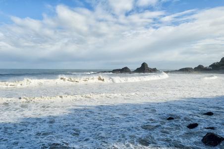 波浪在海岸