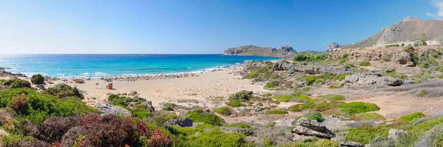 法拉斯阿姆，克里特岛，评为最好的欧洲最美丽的海滩之一