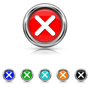 x 关闭图标六种颜色设置