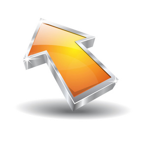 有光泽的键盘3d 的有光泽的光标矢量图标照片