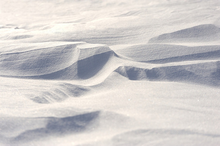 自然界中的天然雪质地细腻