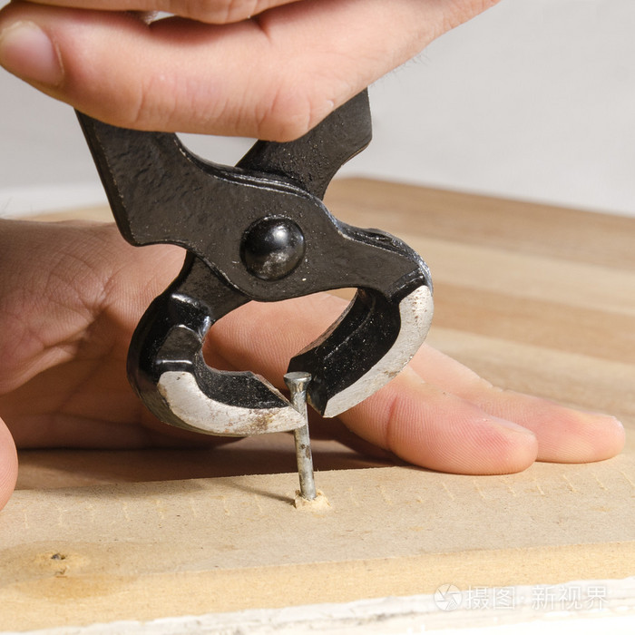 钳子的特写