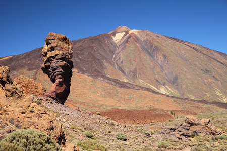 神岩 火山泰德国家公园的手指