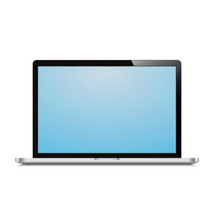 笔记本电脑打开蓝色屏幕白色背景