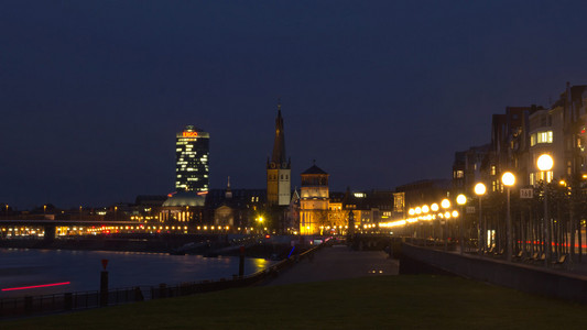 Rhine promenade in Dsseldorf