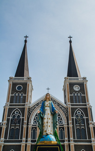 玛丽完美无暇的概念，尖竹汶府大教堂