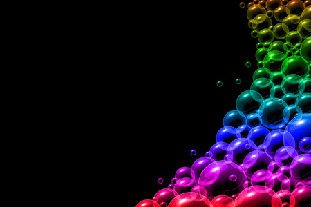 气泡在彩虹的颜色 bakground