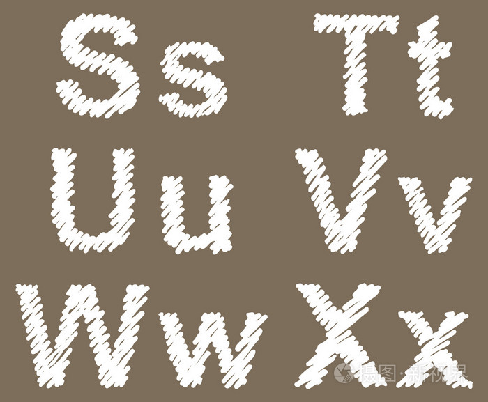 矢量手绘字体阴影的标记插画-正版商用图片1esxtk-摄图新视界