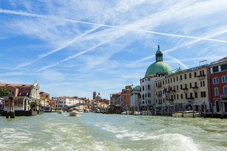 意大利的威尼斯。京杭大运河的视图
