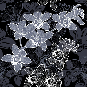 兰花花纹图片