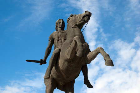 亚历山大大帝在希腊萨洛尼卡城的雕像