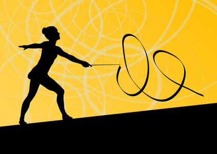 健美操的女孩图片-健美操的女孩素材-健美操的女孩插画-摄图新视界