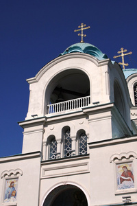 叶夫帕托里亚的旅游城市。圣尼古拉教堂