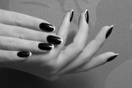美丽女 hands.manicure 概念