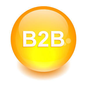 bouton 互联网 b2b 图标橙色