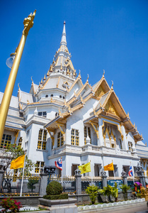 泰国庙宇白色教堂瓦索顿
