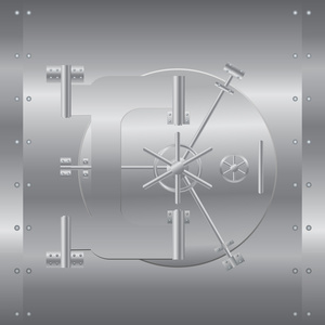 银行安全矢量图