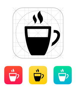 hlften kaffe kopp ikonen