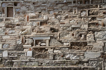 古代石墙背景