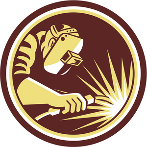 青黃不接焊工加工焊接火炬圈复古照片