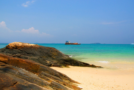 在泰国的热带海滩