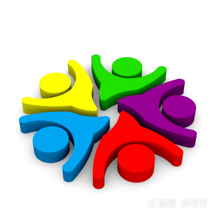 快乐的人5人组的团队