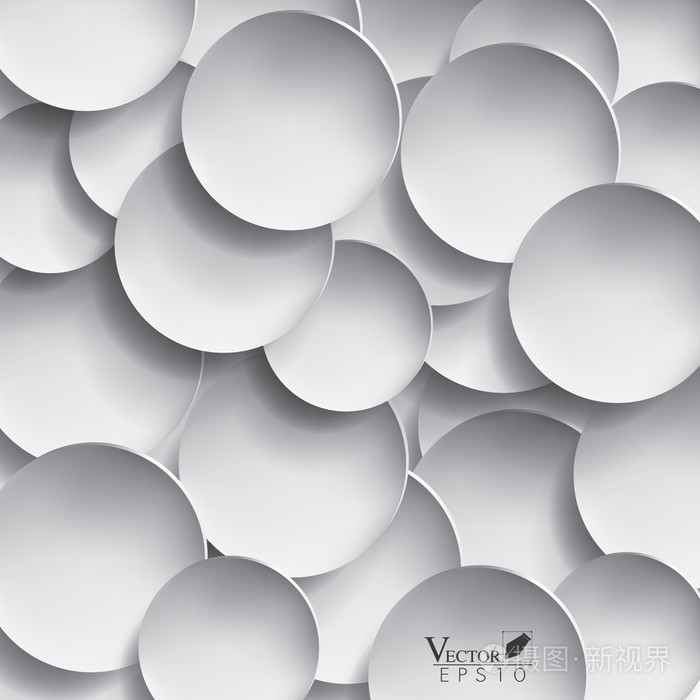 抽象的3d纸圈设计