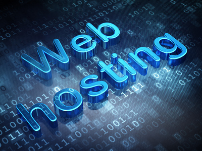 web 的设计理念 蓝色虚拟主机上数字背景