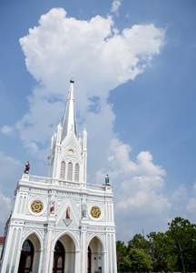 在 samutsongkram 泰国白 cathelic 教堂