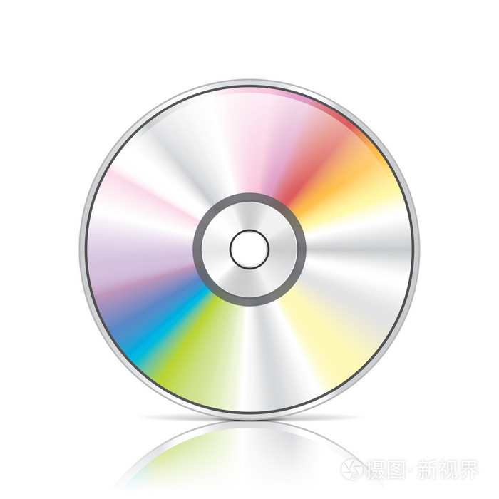 dvd或cd光盘矢量图