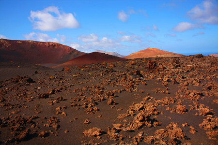 火山景观，兰萨罗特岛