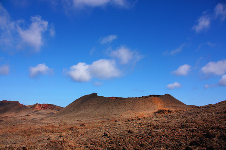 火山景观，兰萨罗特岛