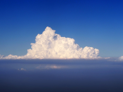 蓝蓝的天空，白云背景