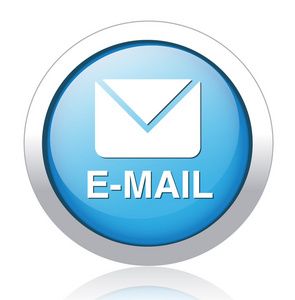 电子邮件的银蓝色按钮设计