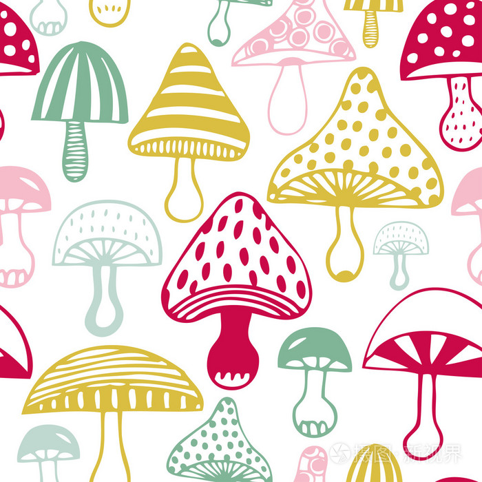 图案与装饰的蘑菇