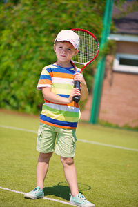 小网球运动员的肖像