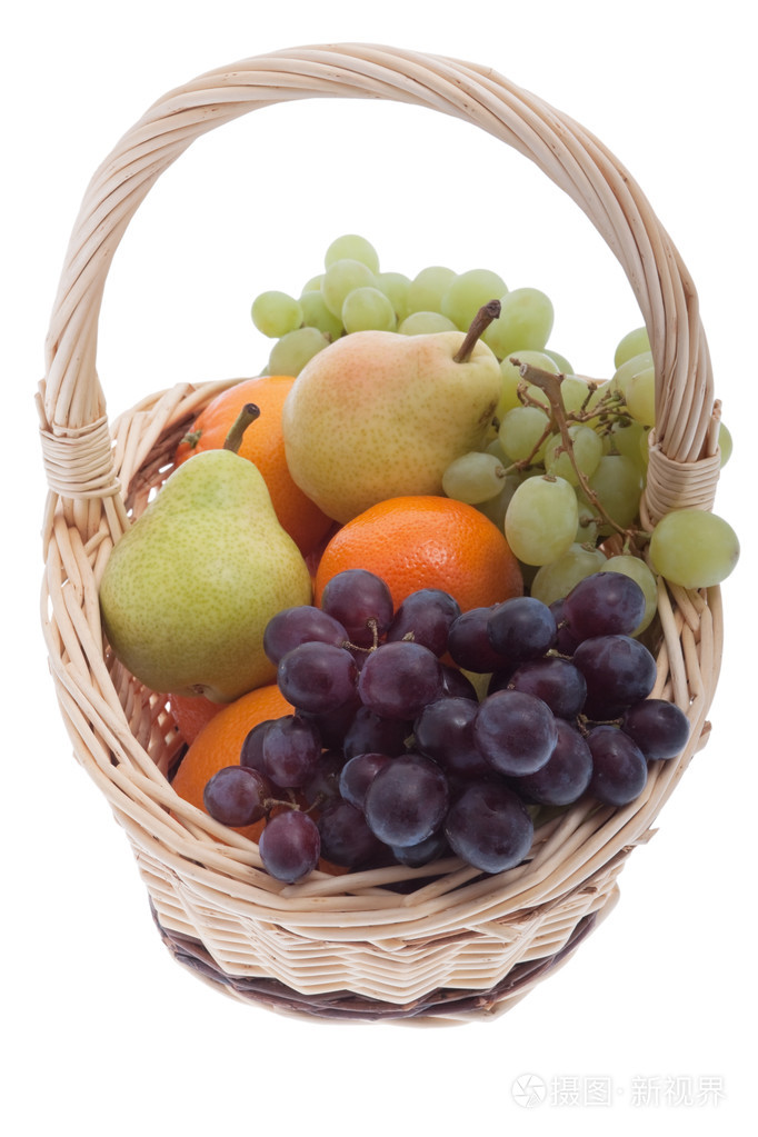 在篮子里的水果