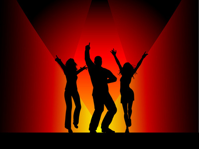 模型女孩与荧光创意迷幻化妆, 艺术设计的女性迪斯科舞蹈模特在紫外线