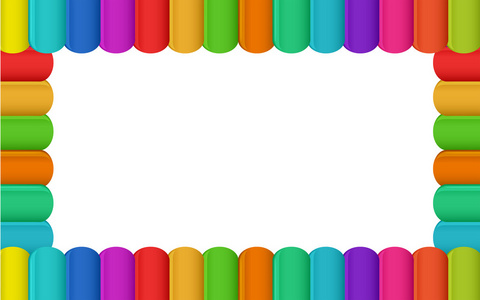 彩色边框创意图片