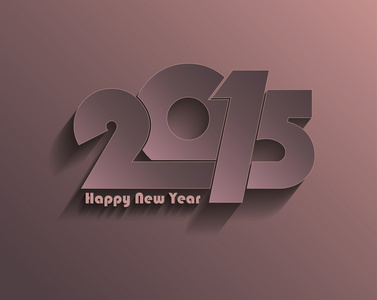 新年快乐 2015年创意贺卡设计