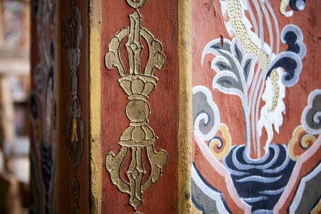 内政部在廷布，不丹 trashi 才宗修道院