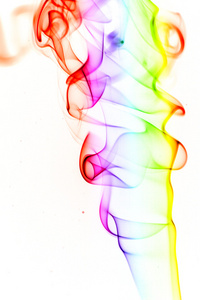 美丽的彩虹烟