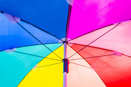颜色的伞