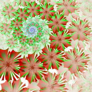 花卉背景。计算机生成的图形