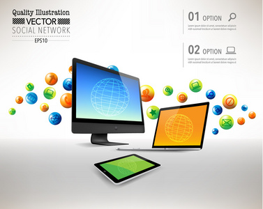 社交网络计算矢量设计